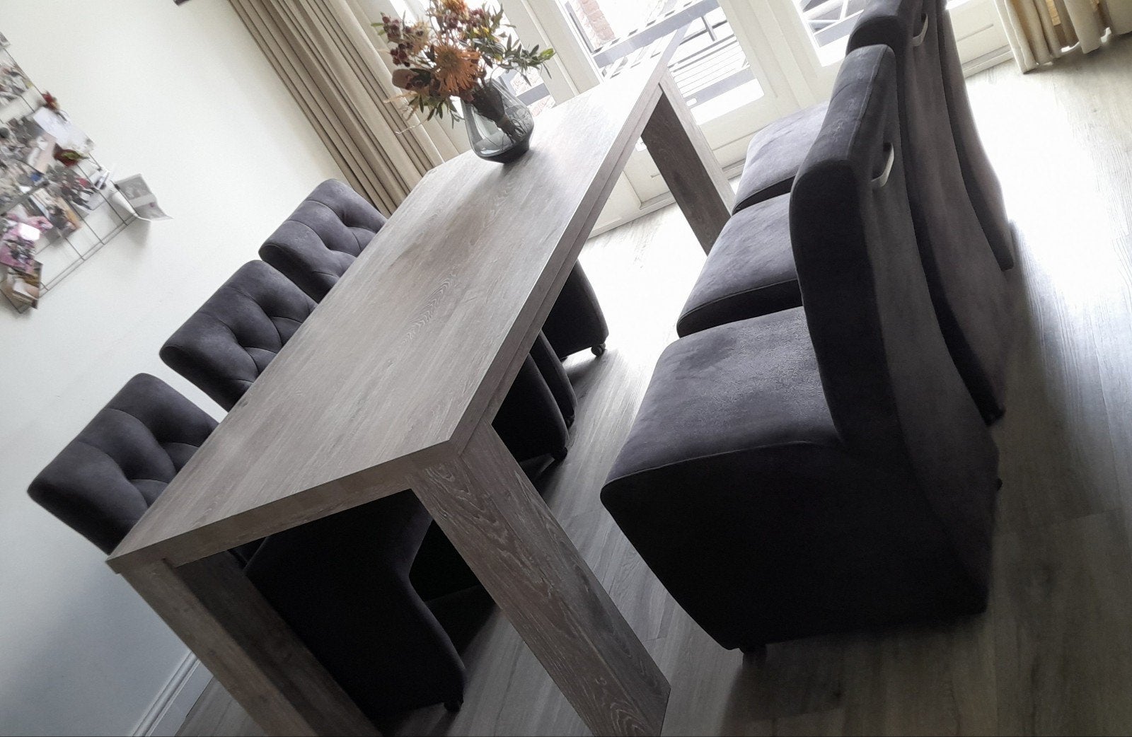 Eettafel zonder stoelen (190x90x76 cm), Huis en Inrichting, Ophalen, Gebruikt, 50 tot 100 cm, Vijf personen of meer