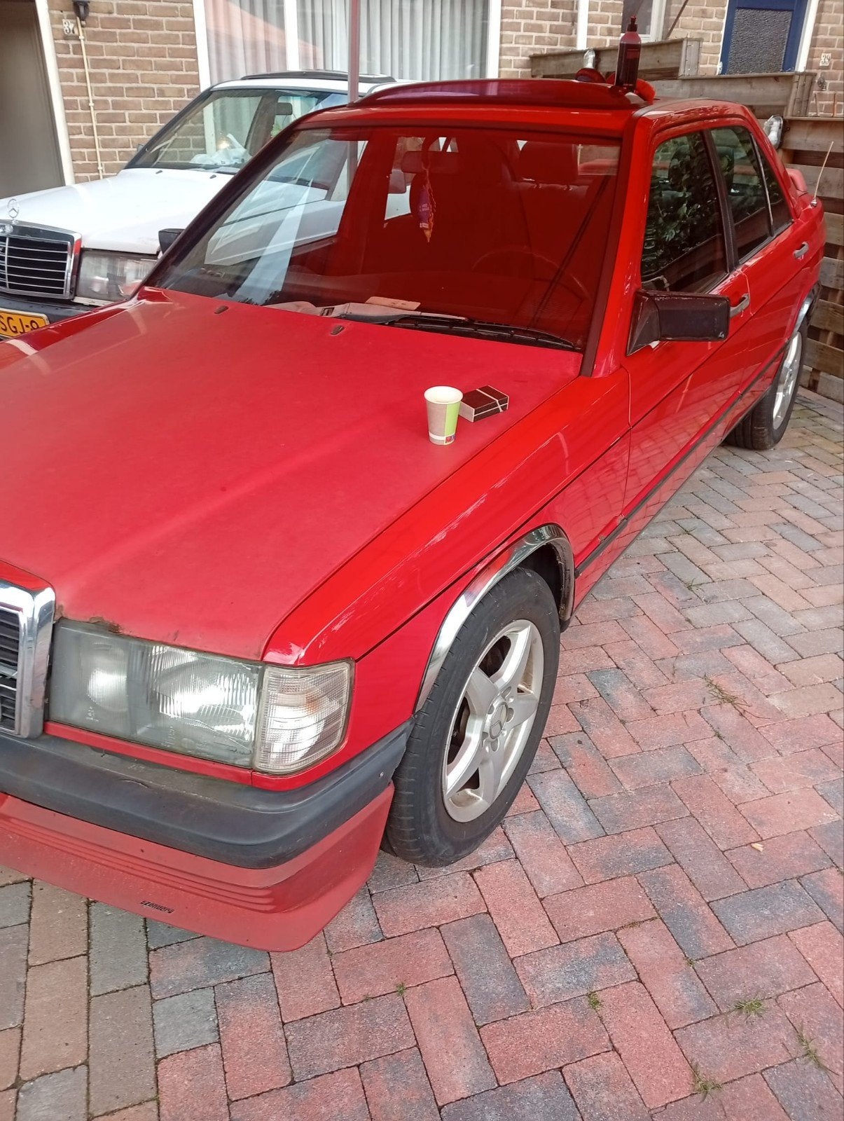 mercedes 190e W201 belastingvrij 1985, Auto's, 13 km/l, Achterwielaandrijving, Zwart, 4 cilinders