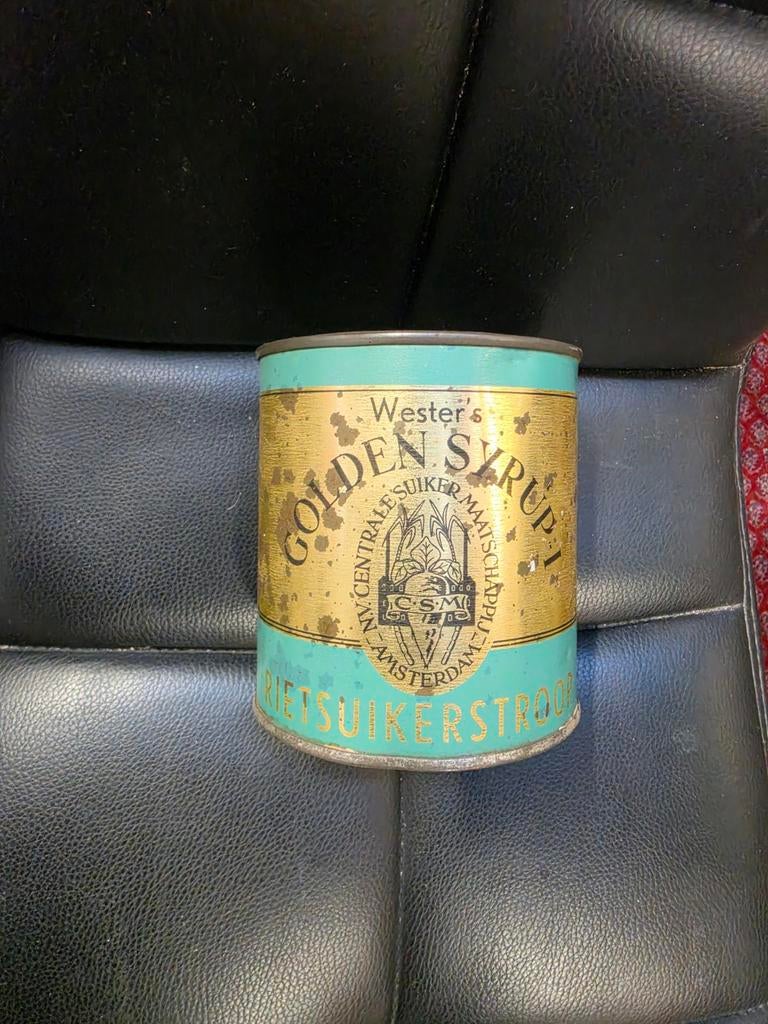 Wester's Golden Syrup Blik - Rietstroop Amsterdam, Verzamelen, Blikken, Ophalen of Verzenden, Gebruikt, Overige, Overige merken