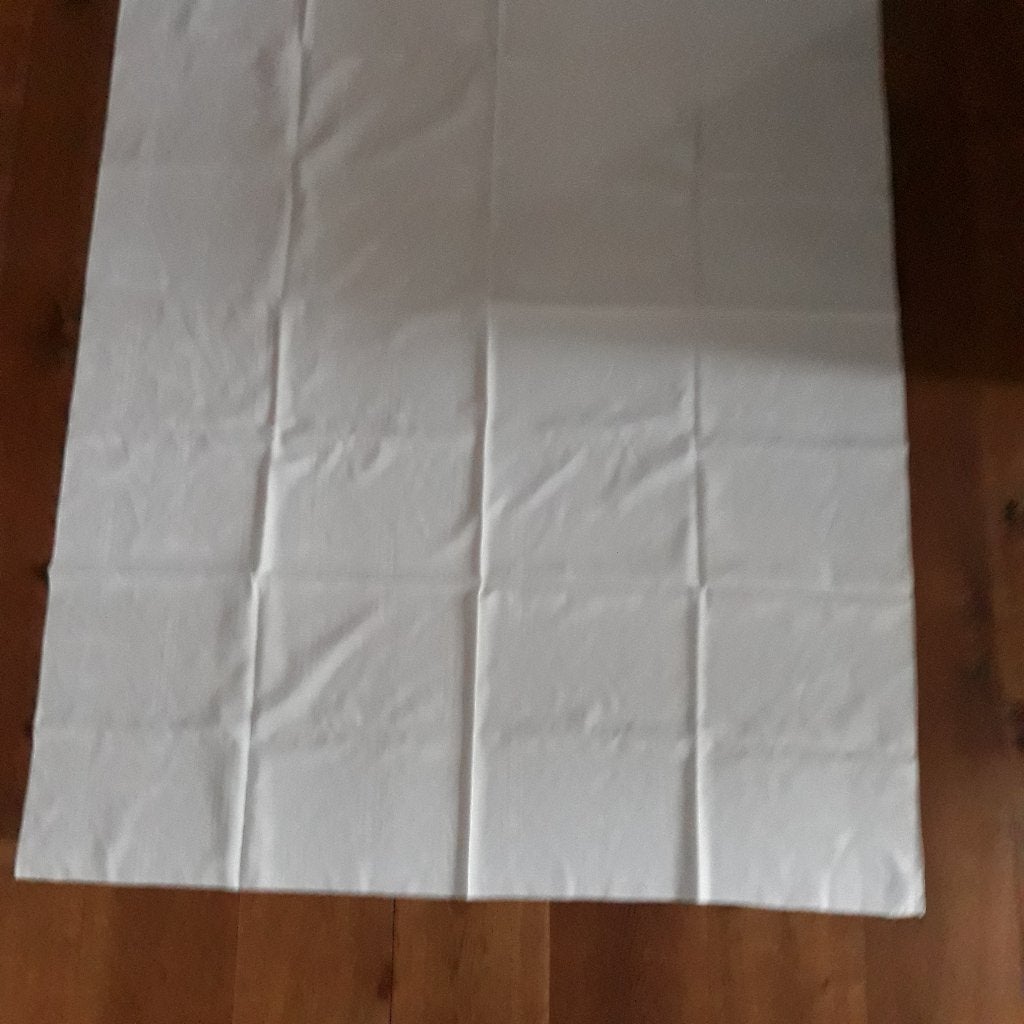 Wit damast tafelkleed 170 x 120 cm, Huis en Inrichting, Ophalen of Verzenden, Zo goed als nieuw, Wit, 120 cm