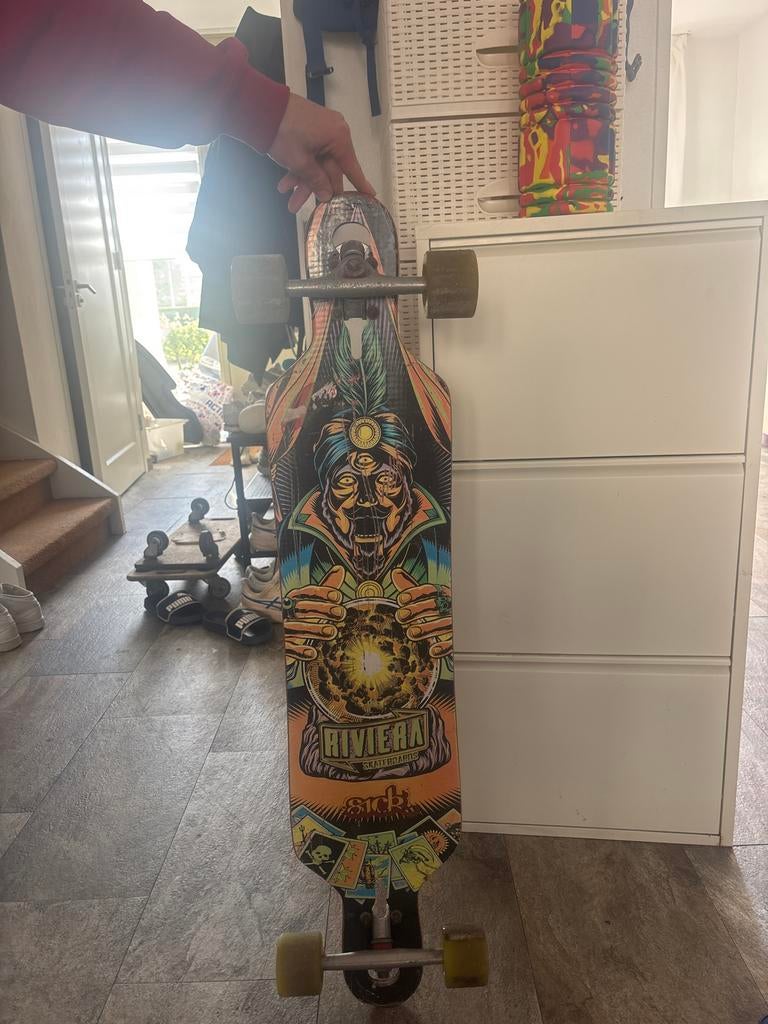 Riviera Skateboard - Uniek Design, Sport en Fitness, Skateboarden, Ophalen of Verzenden, Gebruikt, Skateboard, Longboard