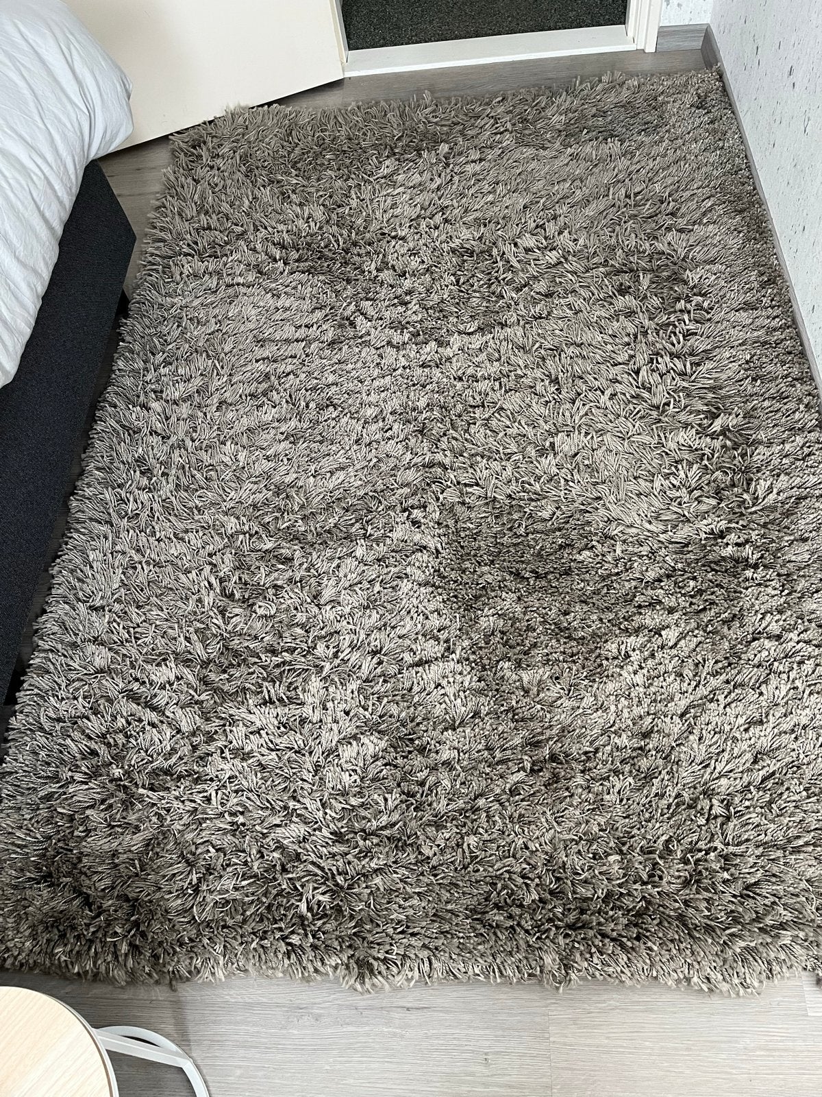 IKEA GÅSER hoogpolig vloerkleed, grijs, 133x195 cm, Ophalen, 100 tot 150 cm, Zo goed als nieuw, 150 tot 200 cm