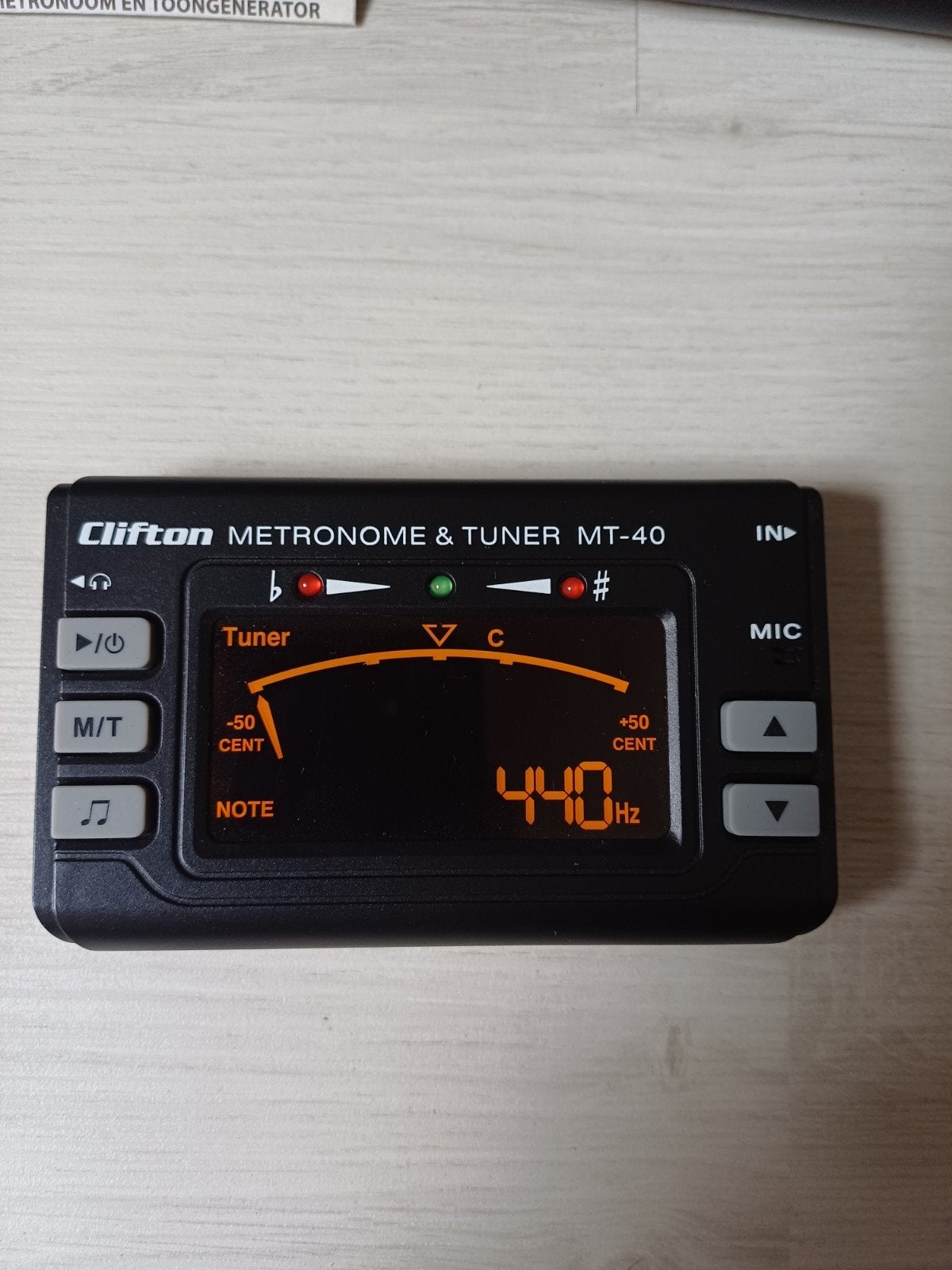 Clifton MT-40 Stemapparaat en Metronoom met Toongenerator, Muziek en Instrumenten, Ophalen of Verzenden, Zo goed als nieuw