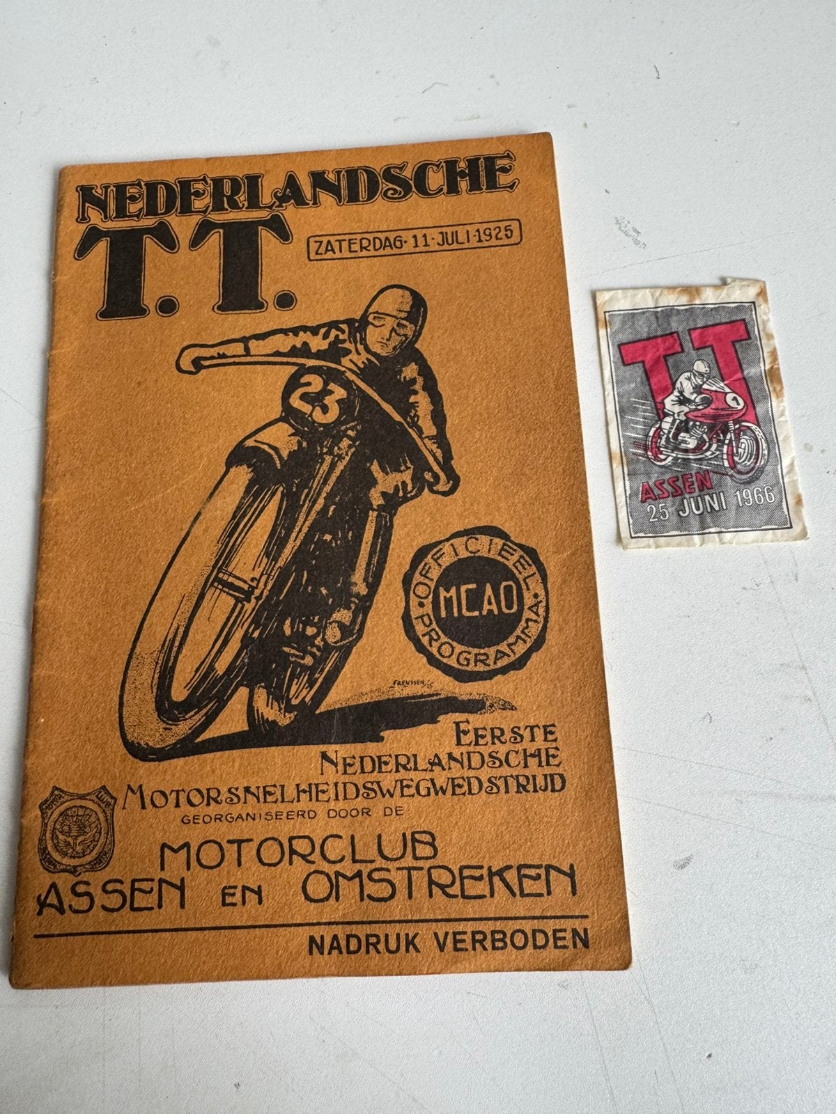 Programmaboekje 1e TT 11 juli 1925 heruitgave 1987, Boeken, Ophalen of Verzenden, Zo goed als nieuw