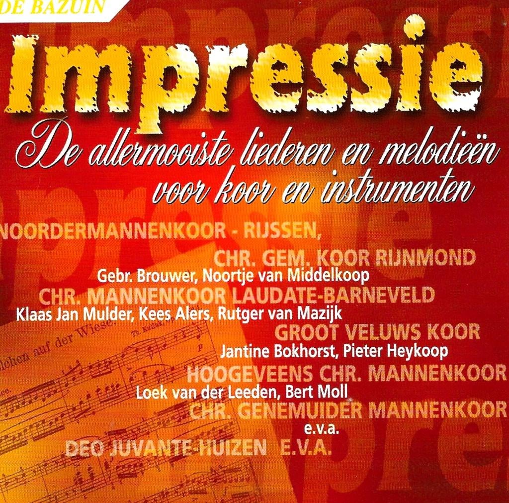 2CD - IMPRESSIE., Ophalen of Verzenden, Zo goed als nieuw, Koren of Klassiek