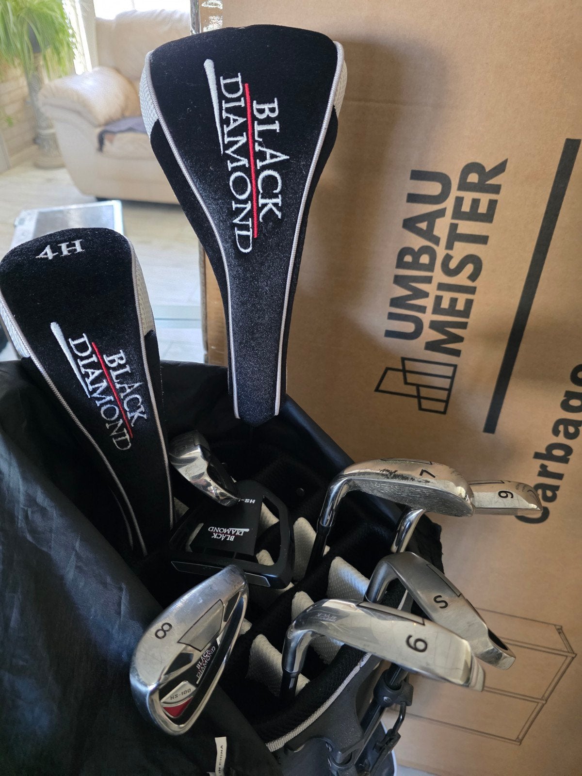 Complete golfset met tas en Clicgear 3.0 golftrolley, Ophalen, Gebruikt, Set, Overige merken