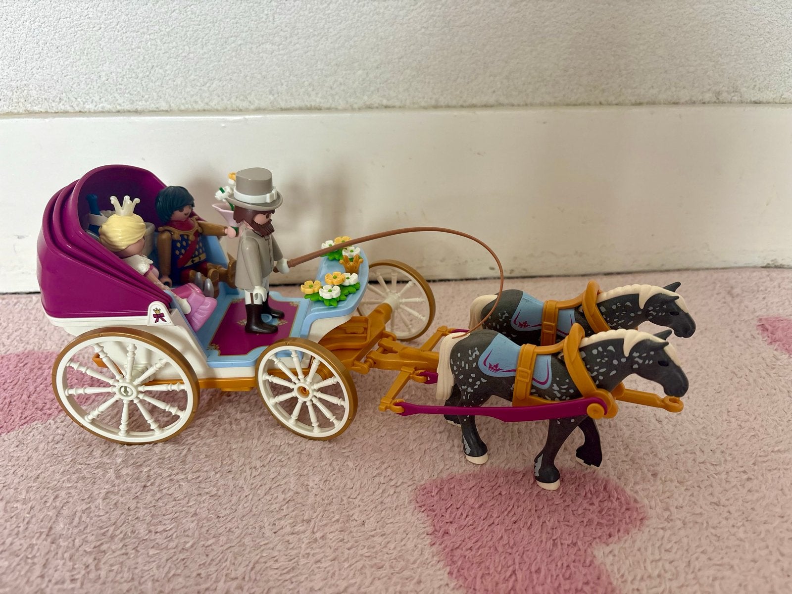 Playmobil Princess Romantische paardenkoets 70449, Kinderen en Baby's, Complete set, Voertuig, Ophalen of Verzenden, Zo goed als nieuw
