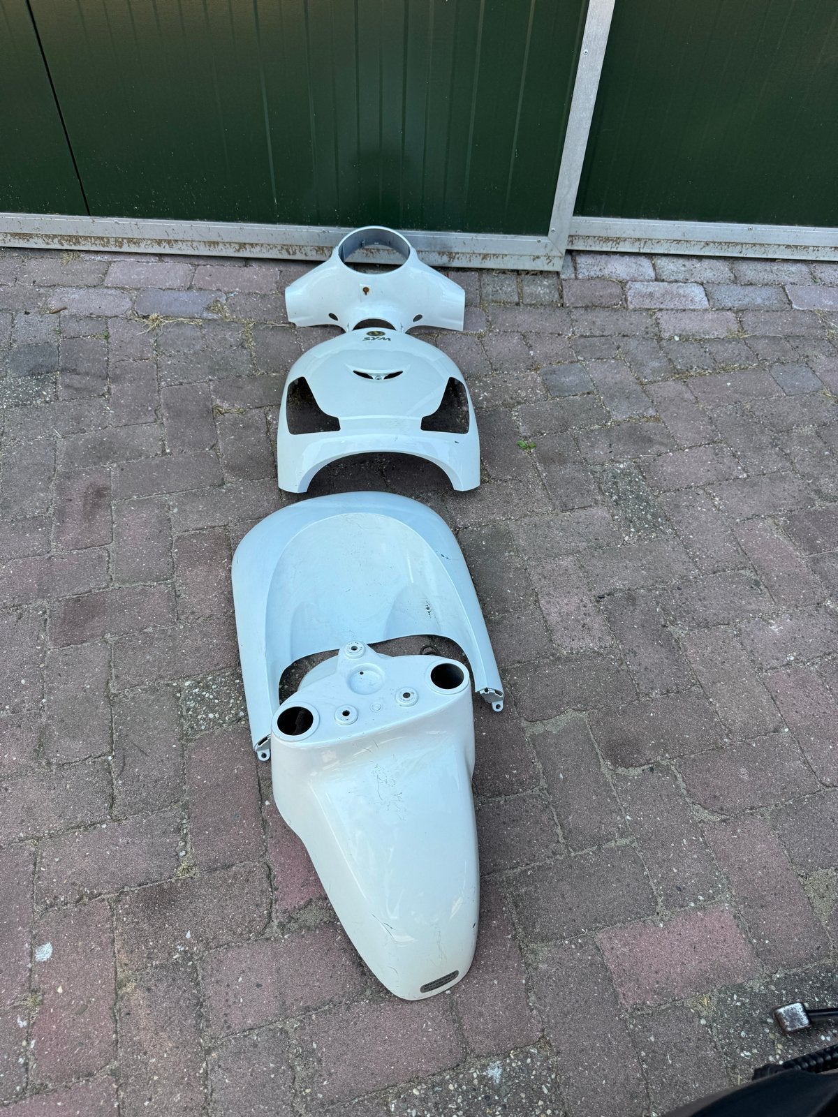 Voorkant kappen set Sym Fiddle 2 - Gebruikt, Fietsen en Brommers, Brommeronderdelen | Scooters, Ophalen of Verzenden, Gebruikt