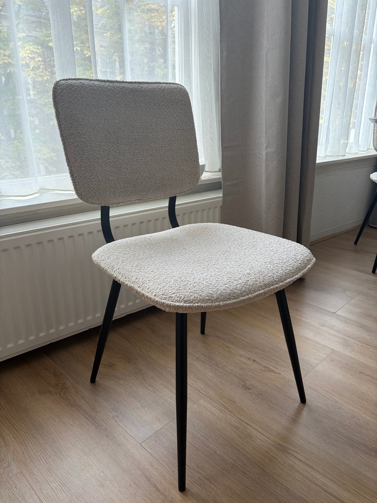 4 Crème/beige teddy stoelen van Kwantum, Ophalen, Gebruikt, Overige kleuren, Vier