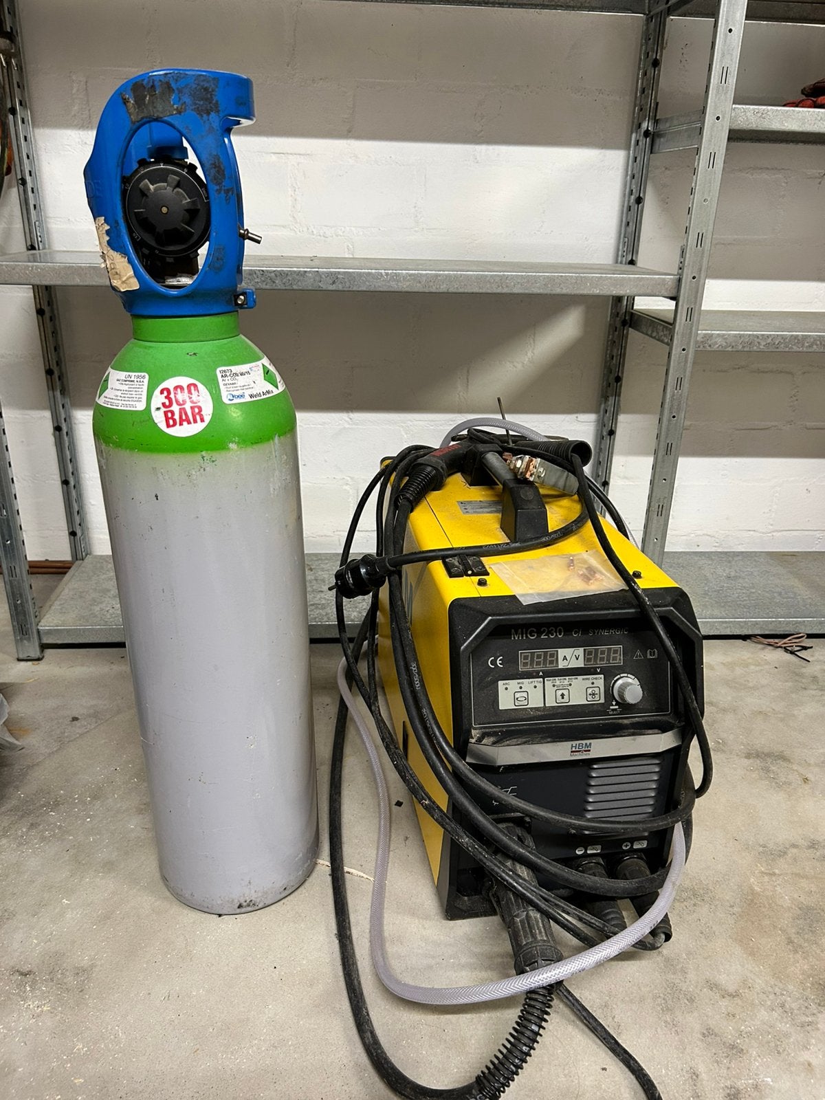 Mig en elektroden lasapparaat, Doe-het-zelf en Verbouw, Gereedschap | Lasapparaten, Ophalen, Zo goed als nieuw, Co2