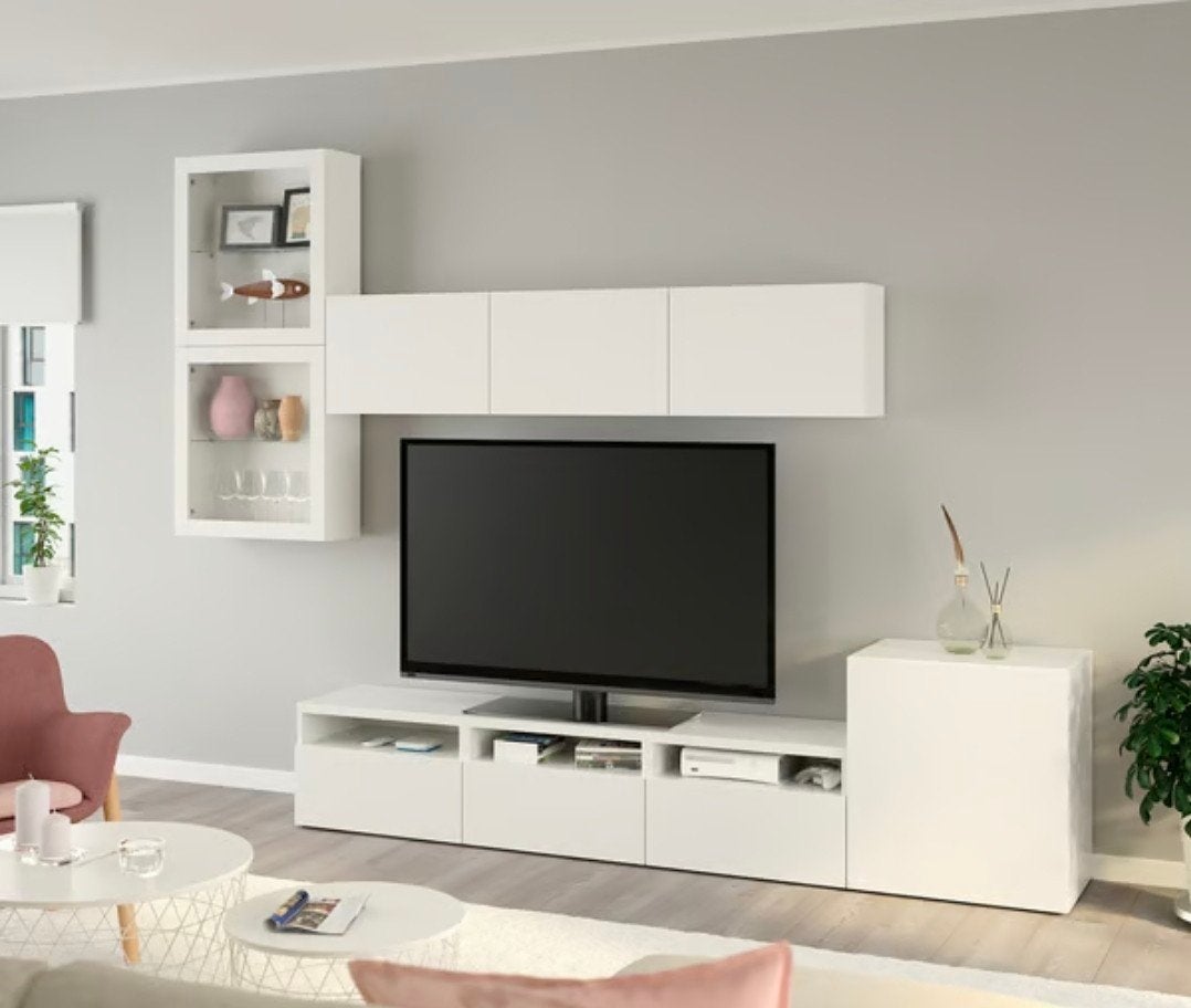 IKEA BESTÅ TV-meubelcombinatie wit, heel goed., Huis en Inrichting, Kasten | Televisiemeubels, Modern, Scandinavisch, Ophalen of Verzenden