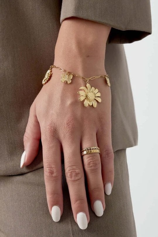 Nieuwe armband met bedels, Ophalen of Verzenden, Zo goed als nieuw, Zilver, Staal