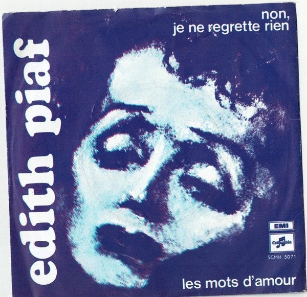 Edith Piaf "Non, Je Ne Regrette Rien" (1969 Columbia), Gebruikt, 7 inch, Pop, Fotohoes