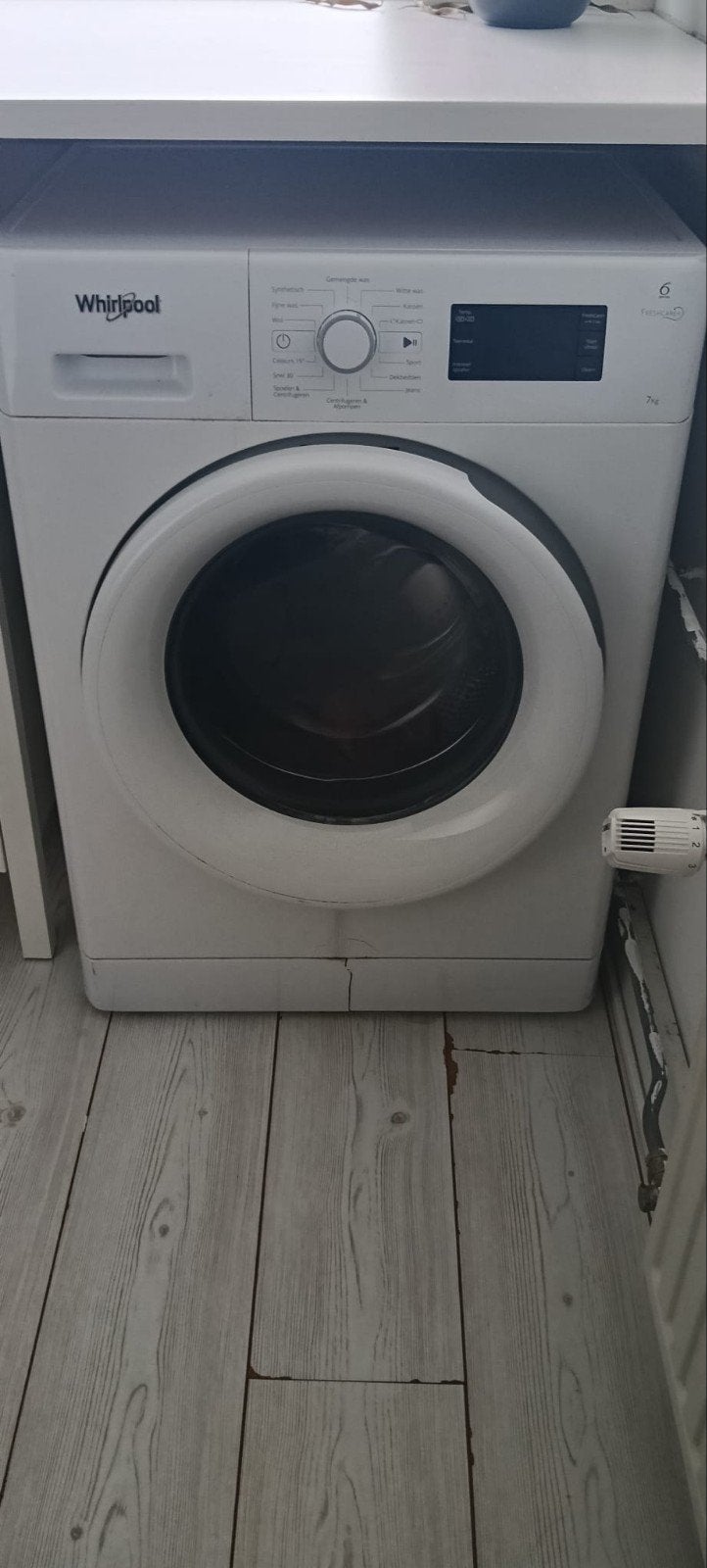 Wasmachine whirlpool 7kg, Ophalen, Gebruikt, Handwasprogramma, Voorlader