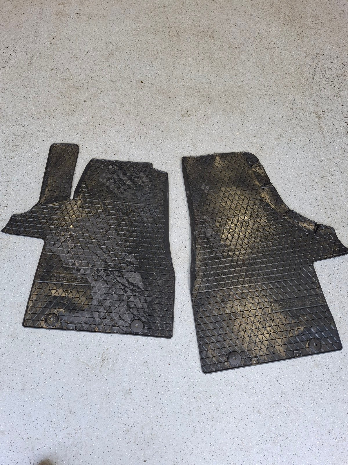 Rubberen matten VW California Transporter T5 T6 T6.1, Ophalen of Verzenden, Gebruikt