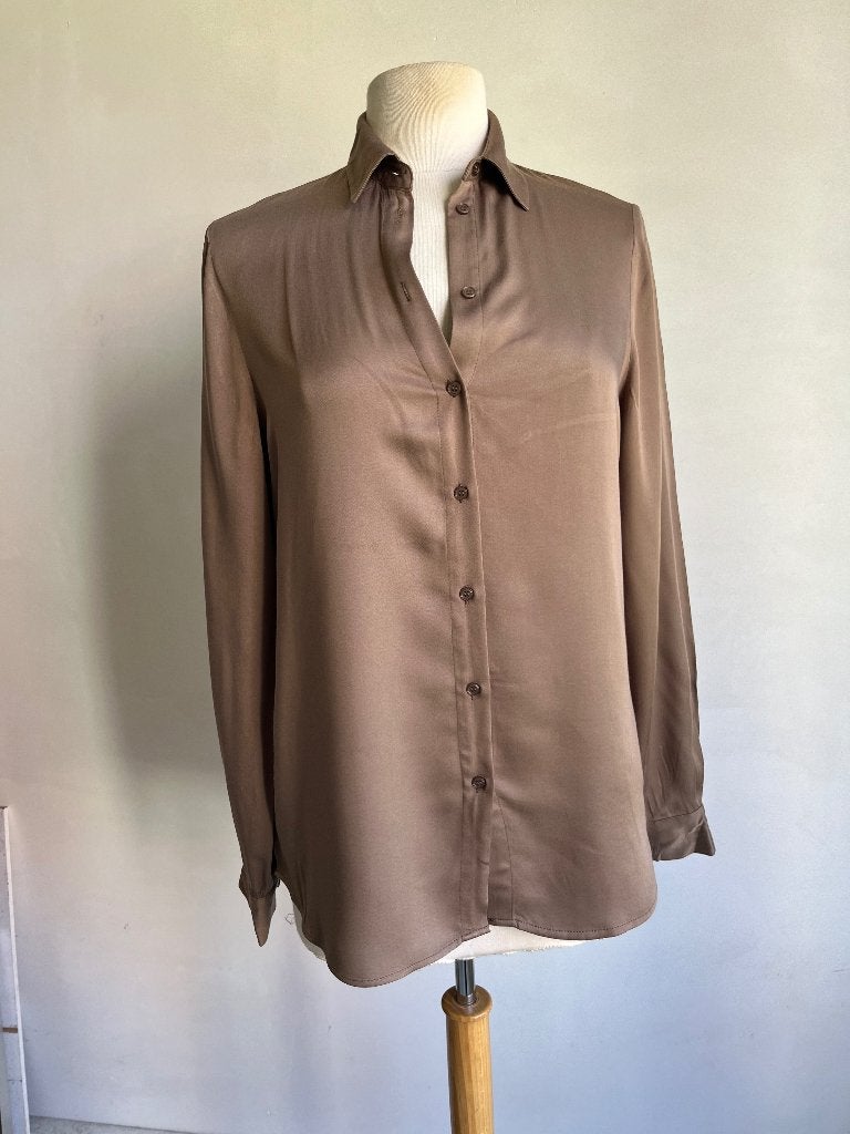 na-kd blouse maat 34 bruin, Kleding | Dames, NA-KD, Bruin, Verzenden, Zo goed als nieuw