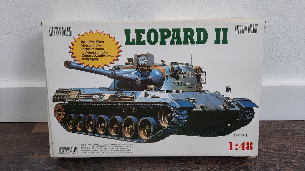 Belmonte DF519 Leopard II 1:48 Modelbouw Tank, Overige merken, Tank, 1:32 tot 1:50, Nieuw