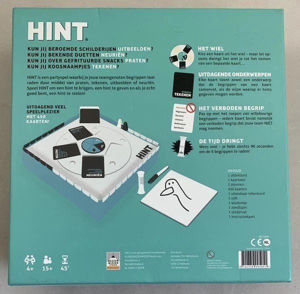 Geef Een Hint Partygame Gezelschapsspel, Coolsingel 104, 3011 AG Rotterdam, Netherlands, Verzenden, Onbekend, Zo goed als nieuw