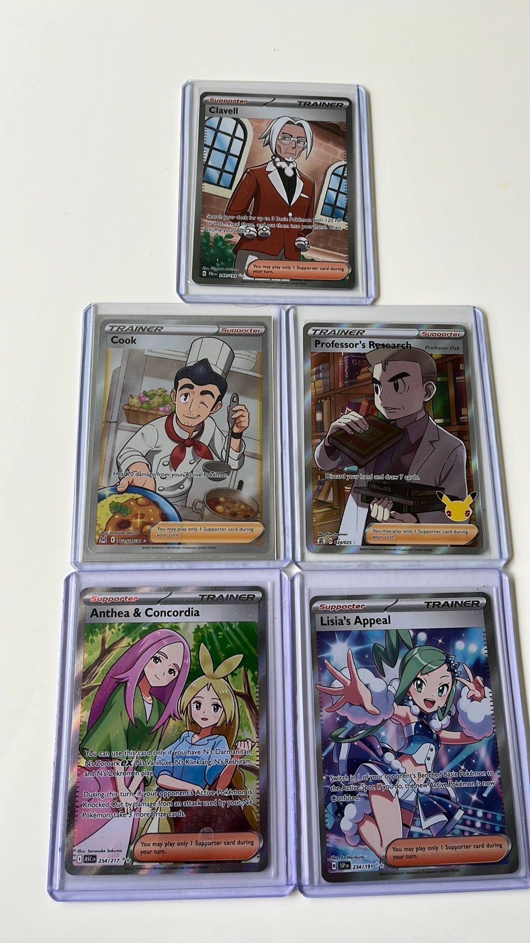 Pokémon Trainer Full Art Kaarten - Diverse Set, Hobby en Vrije tijd, Ophalen of Verzenden, Nieuw, Meerdere kaarten
