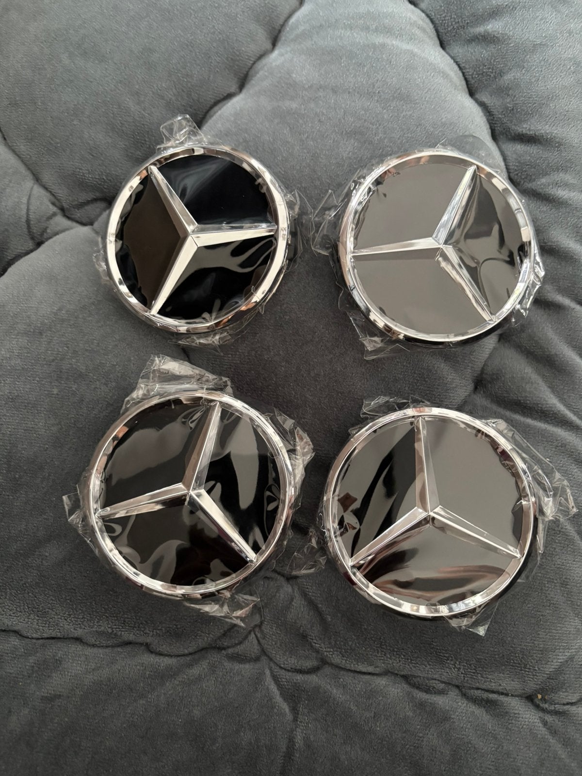 Naafdoppen Mercedes benz zwart nieuw, Ophalen of Verzenden, Zo goed als nieuw