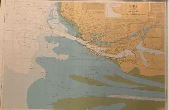 Zeekaarten en rivieren Frankrijk, Ophalen of Verzenden, Gebruikt, Overige typen