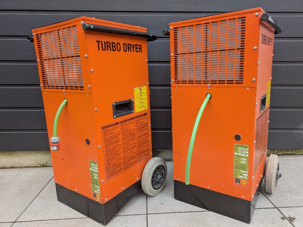 Te huur 3x bouwdroger Trotec TTK400 (75 ltr), Ophalen, Gebruikt, Afzuiger