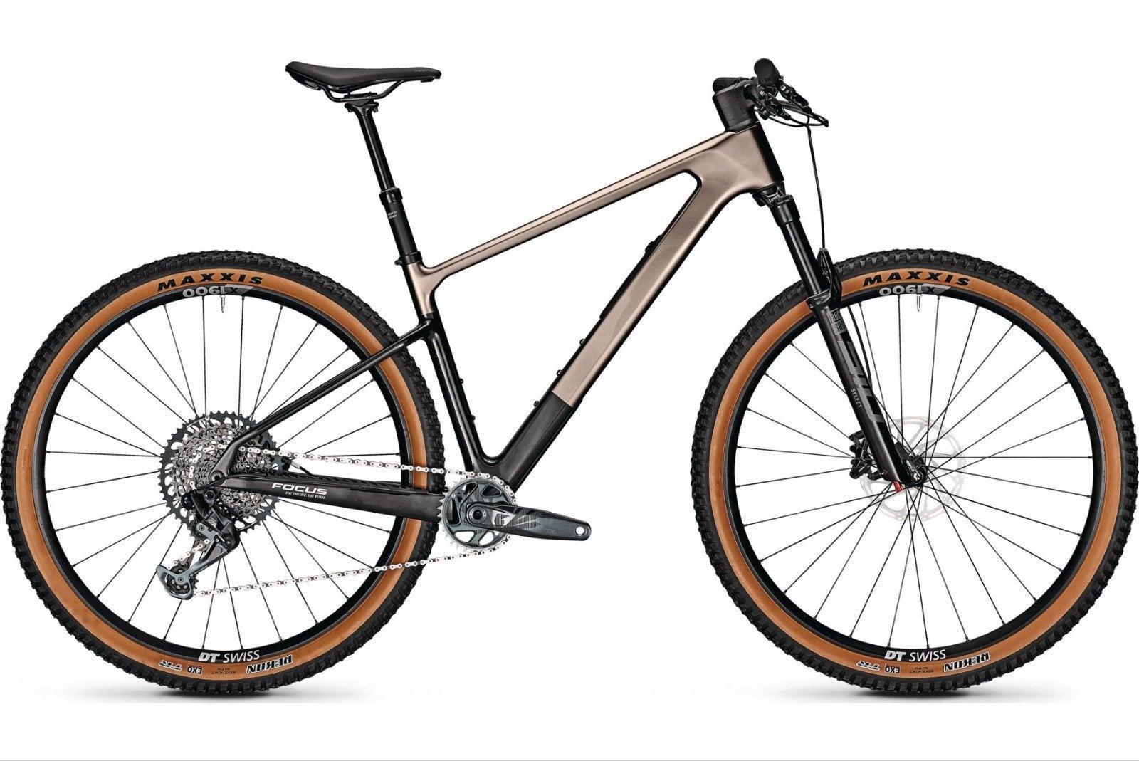 Foto 2 van Focus Raven 8.9 Carbon Hardtail MTB - Zilver/Zwart - Maat L
