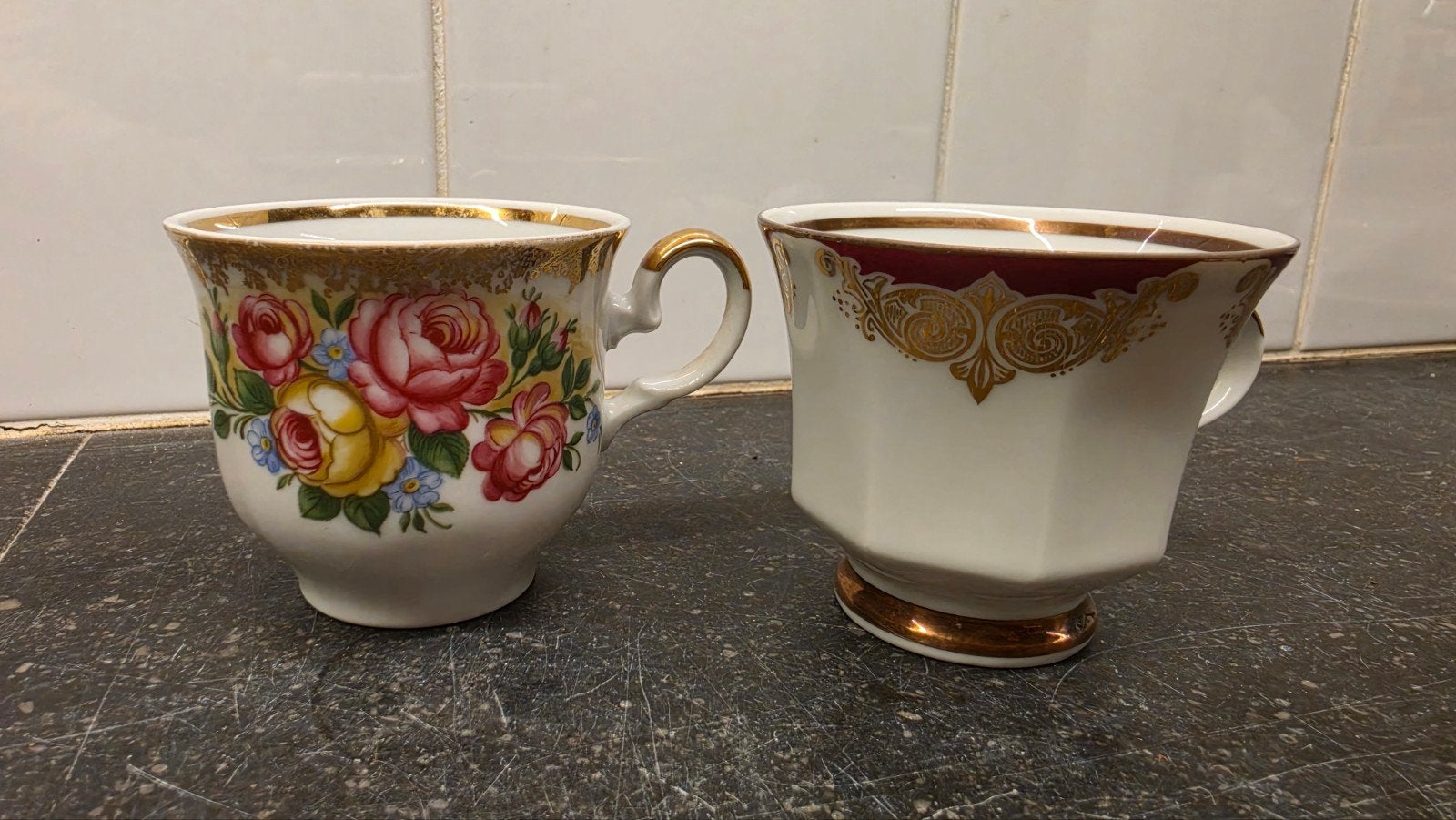 Winterling Bavaria kopjes - Bloem en Goud decor, Ophalen