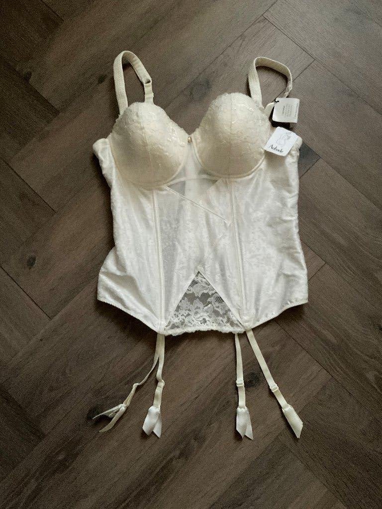 Nieuw - luxe Aubade creme corset - 80C, Aubade, Ophalen of Verzenden, Wit, Body of Korset