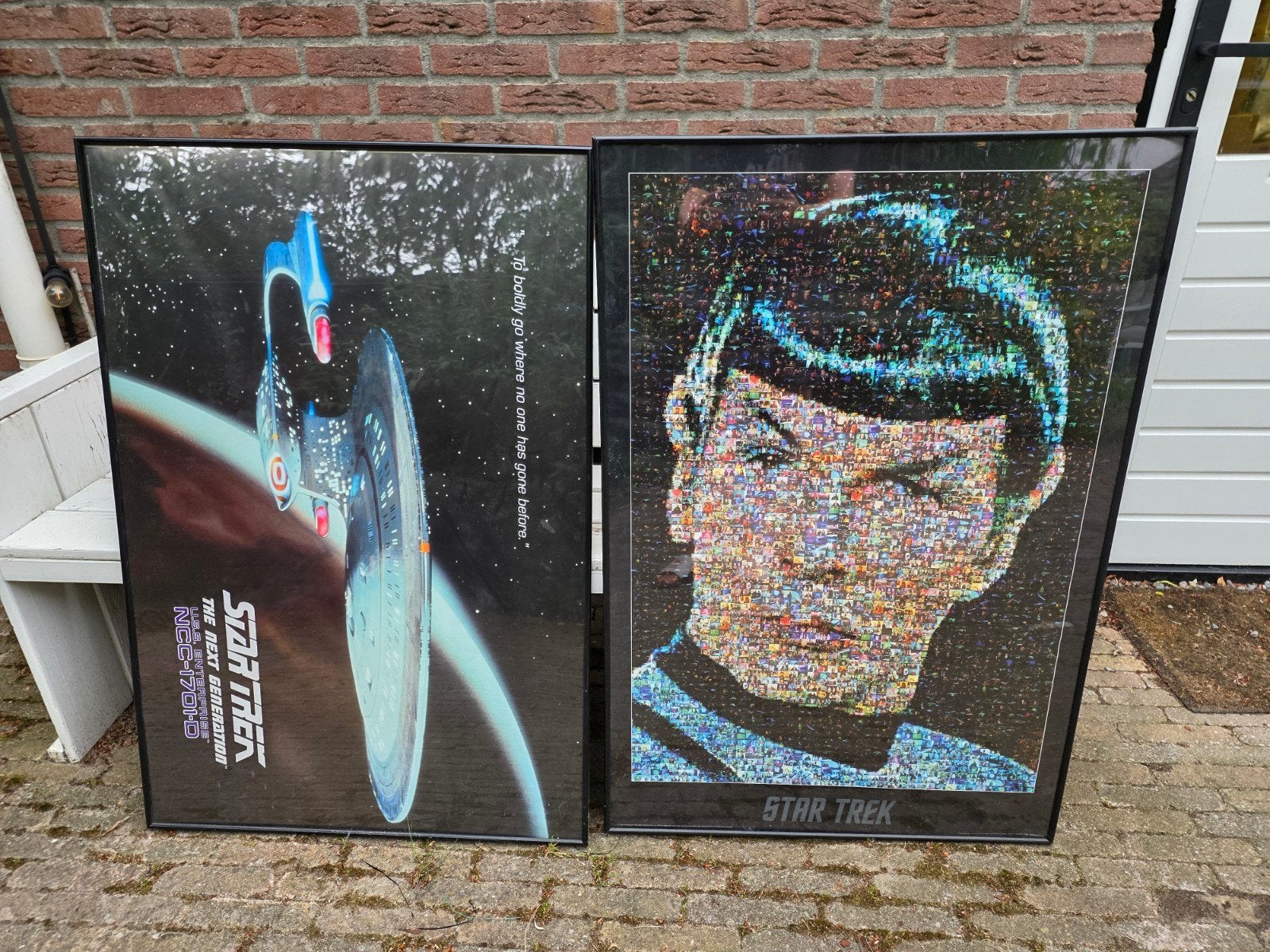 Star Trek Posters: The Next Generation & Spock (2 stuks), Ophalen, Met lijst, Deurposter of groter, Film en Tv