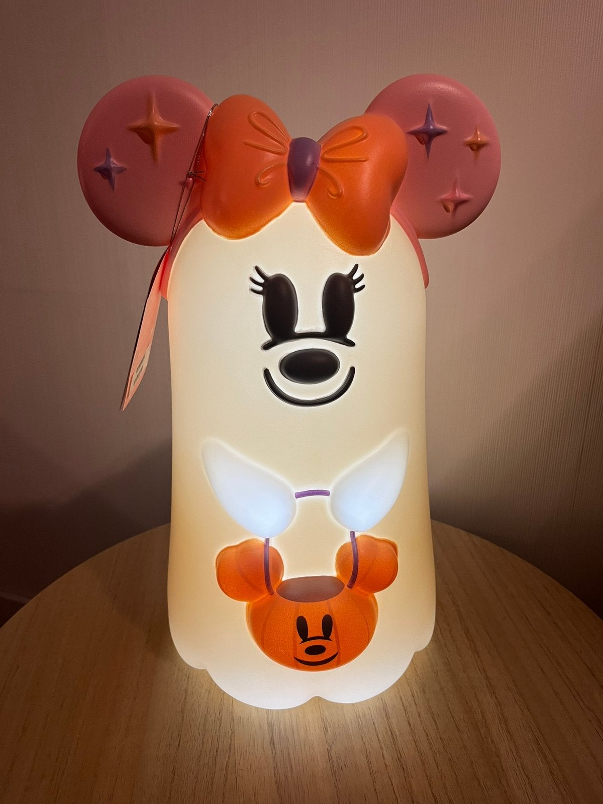 Disney Minnie Mouse Cutie Ghost Halloween Light-Up beeld, Verzamelen, Ophalen of Verzenden, Mickey Mouse, Nieuw, Beeldje of Figuurtje