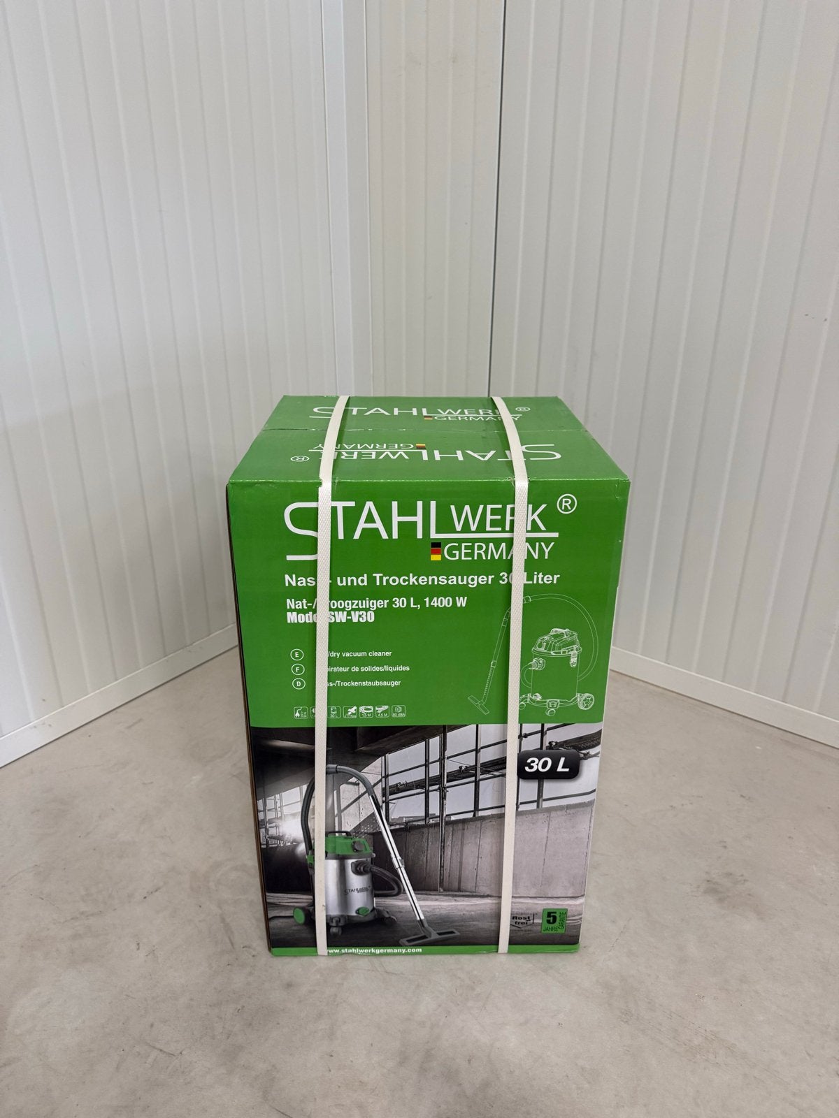 Stahlwerk Nat-/droogzuiger 30 L, 1400 W - Nieuw in doos, Overige merken, Nieuw, Ophalen of Verzenden, Industriële stofzuiger