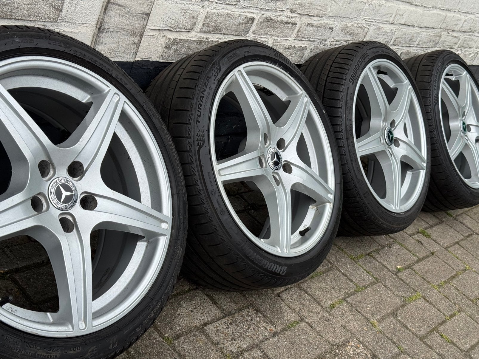 Mercedes CLK SKL 18 inch velgen banden, Auto-onderdelen, Banden en Velgen, Ophalen, 18 inch, Gebruikt, Banden en Velgen