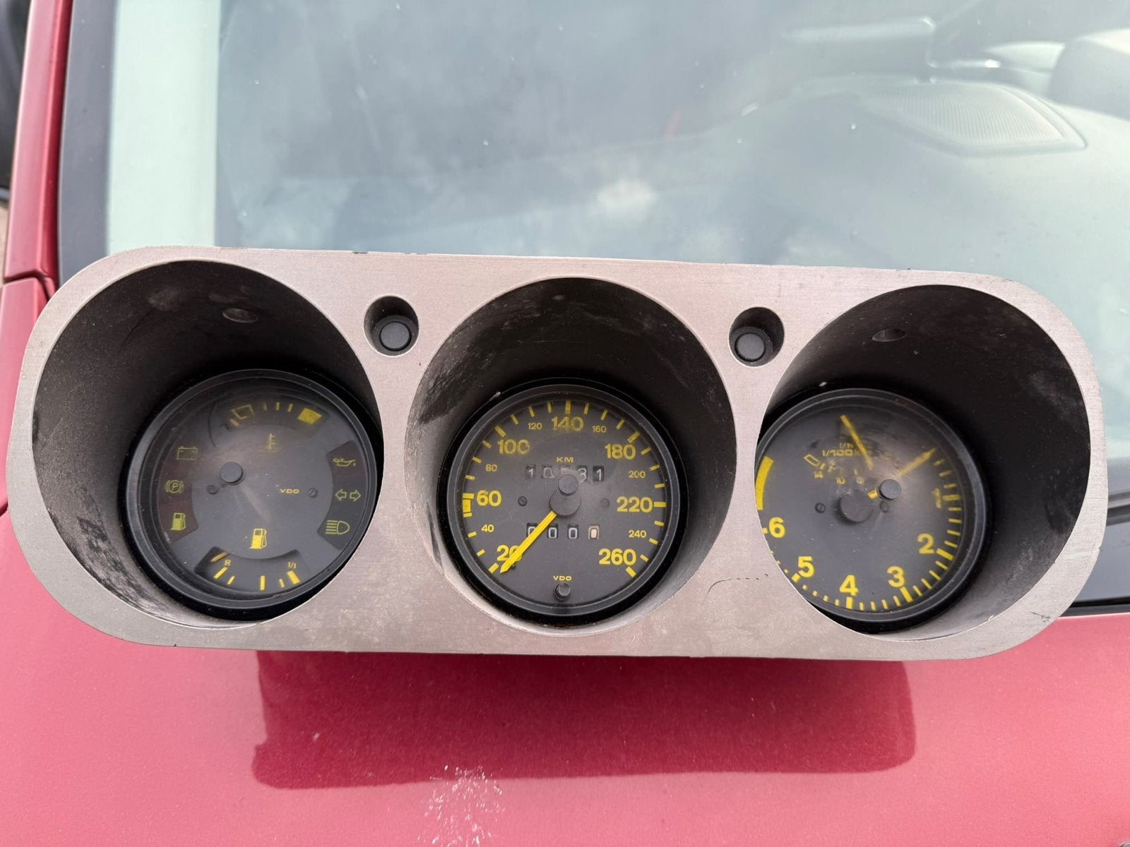 Porsche 944 km teller unit 944 type 1 Instrumentenpaneel, Ophalen of Verzenden, Gebruikt, Porsche