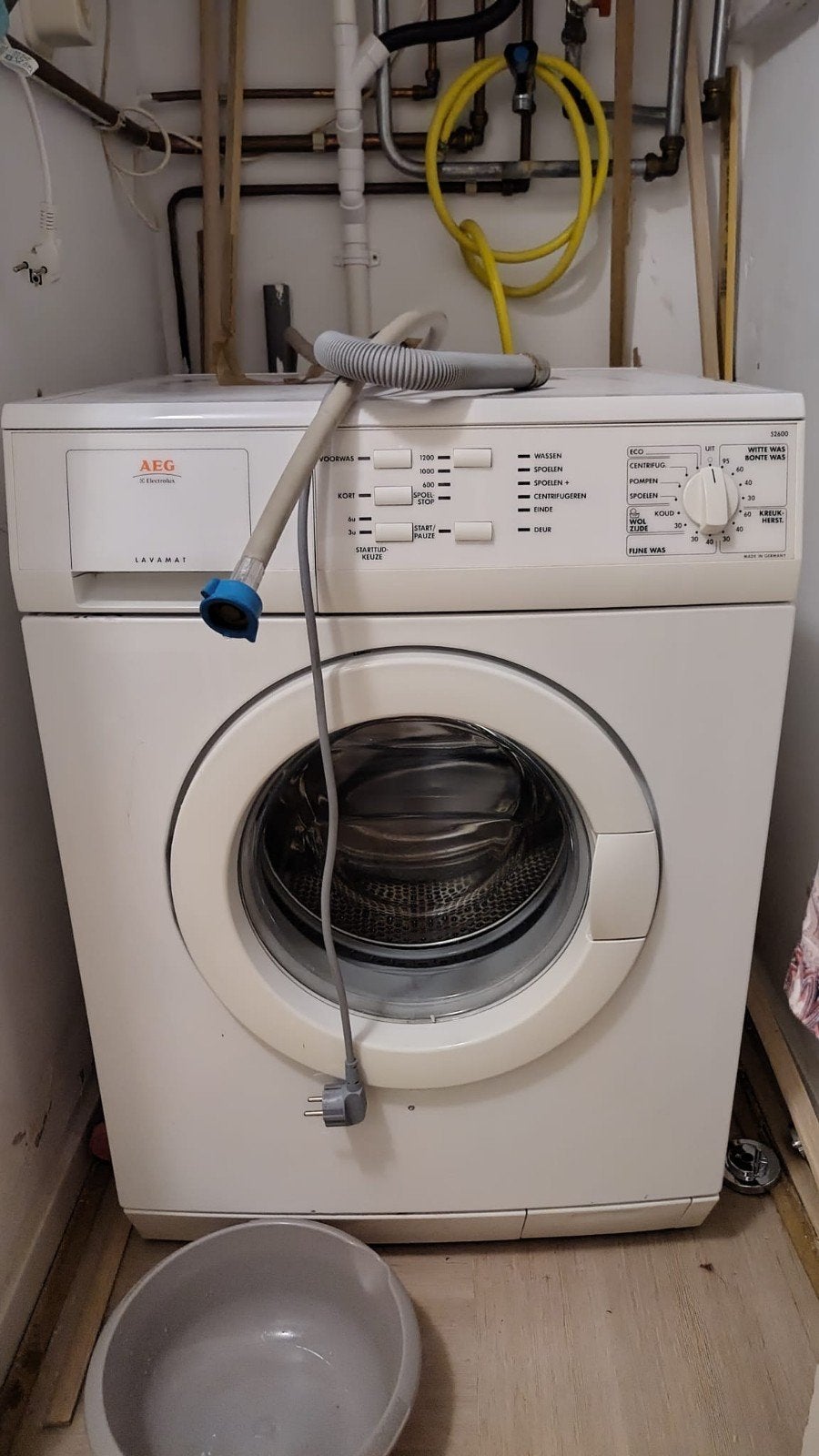 werkende wasmachine met garantie, Witgoed en Apparatuur, 6 tot 8 kg, Ophalen, 1200 tot 1600 toeren, 85 tot 90 cm