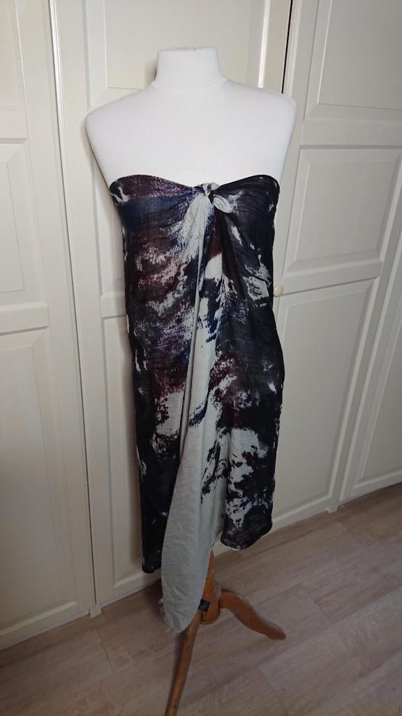 Diverse pareo sarong sauna omslagdoek extra breed zwart wit, Ophalen of Verzenden, Zo goed als nieuw, Zwart, Overige typen