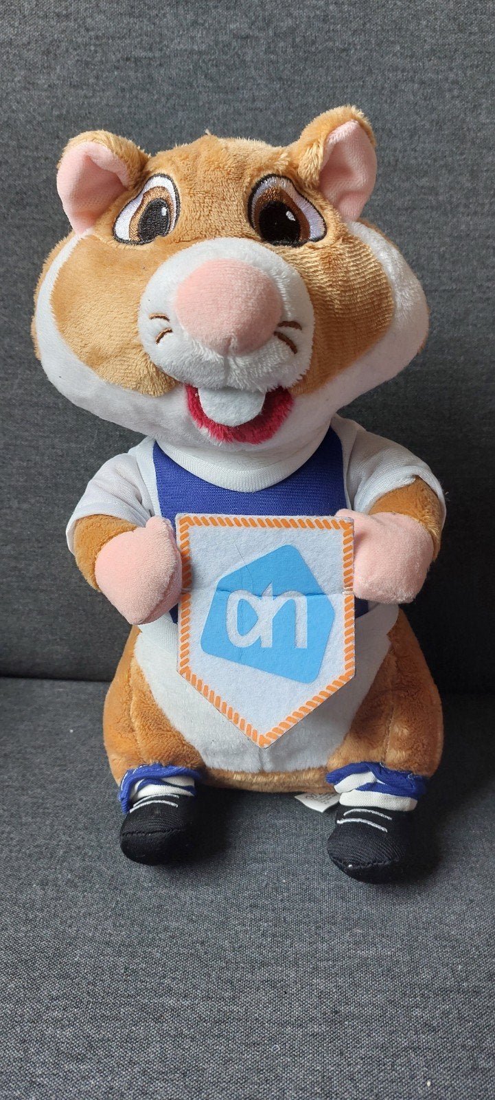 Hamster knuffel AH voetbal vaantje, Ophalen of Verzenden, Zo goed als nieuw, Overige typen