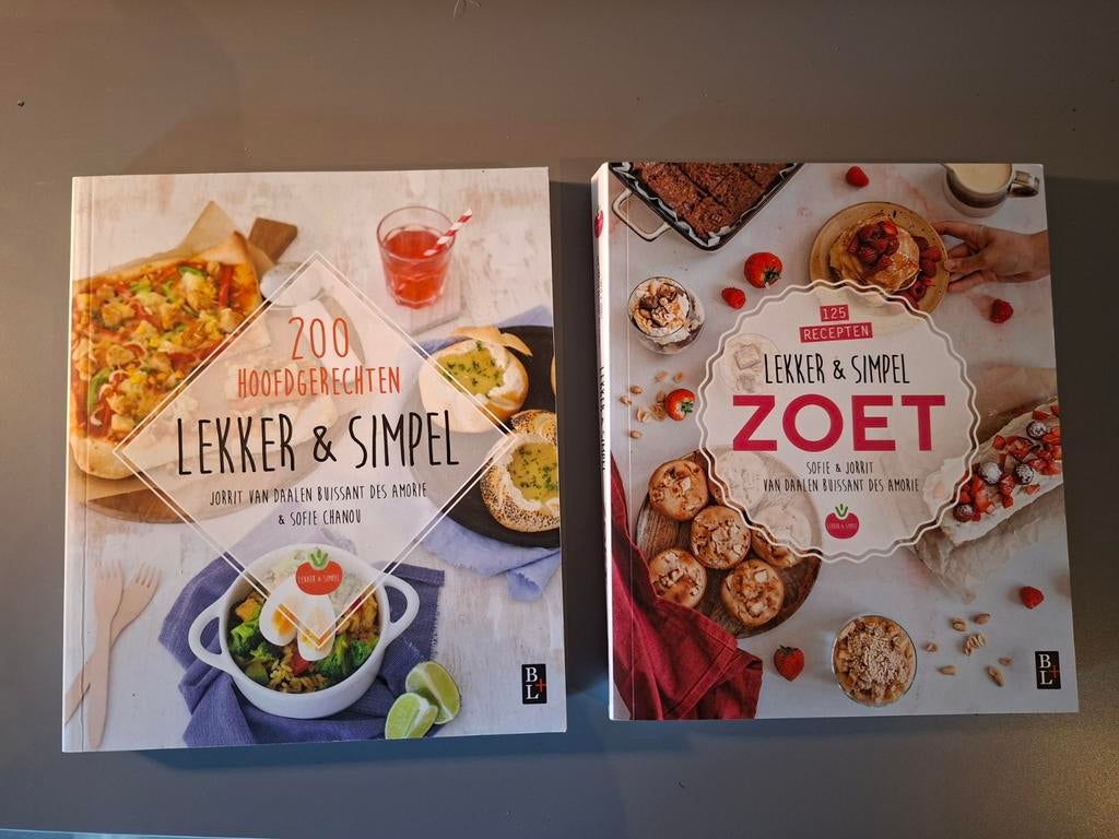 Lekker & Simpel Kookboeken: 200 Hoofdgerechten & 125 Zoet, Boeken, Kookboeken, Jorrit van Daalen Buissant des Amorie & Sofie Chanou