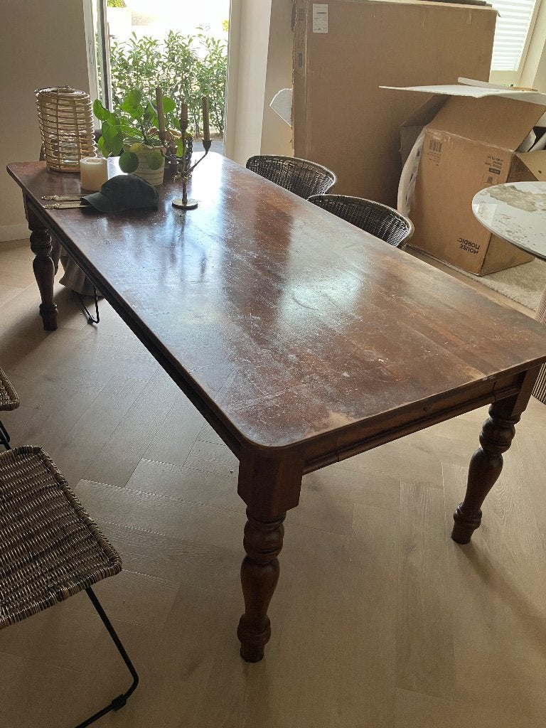 Eettafel, Ophalen, Gebruikt, 200 cm of meer, 50 tot 100 cm