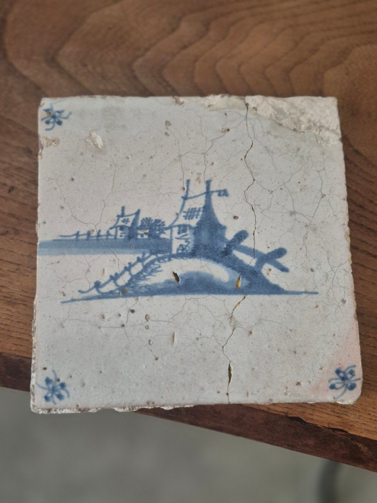 Antieke tegel, Ophalen of Verzenden