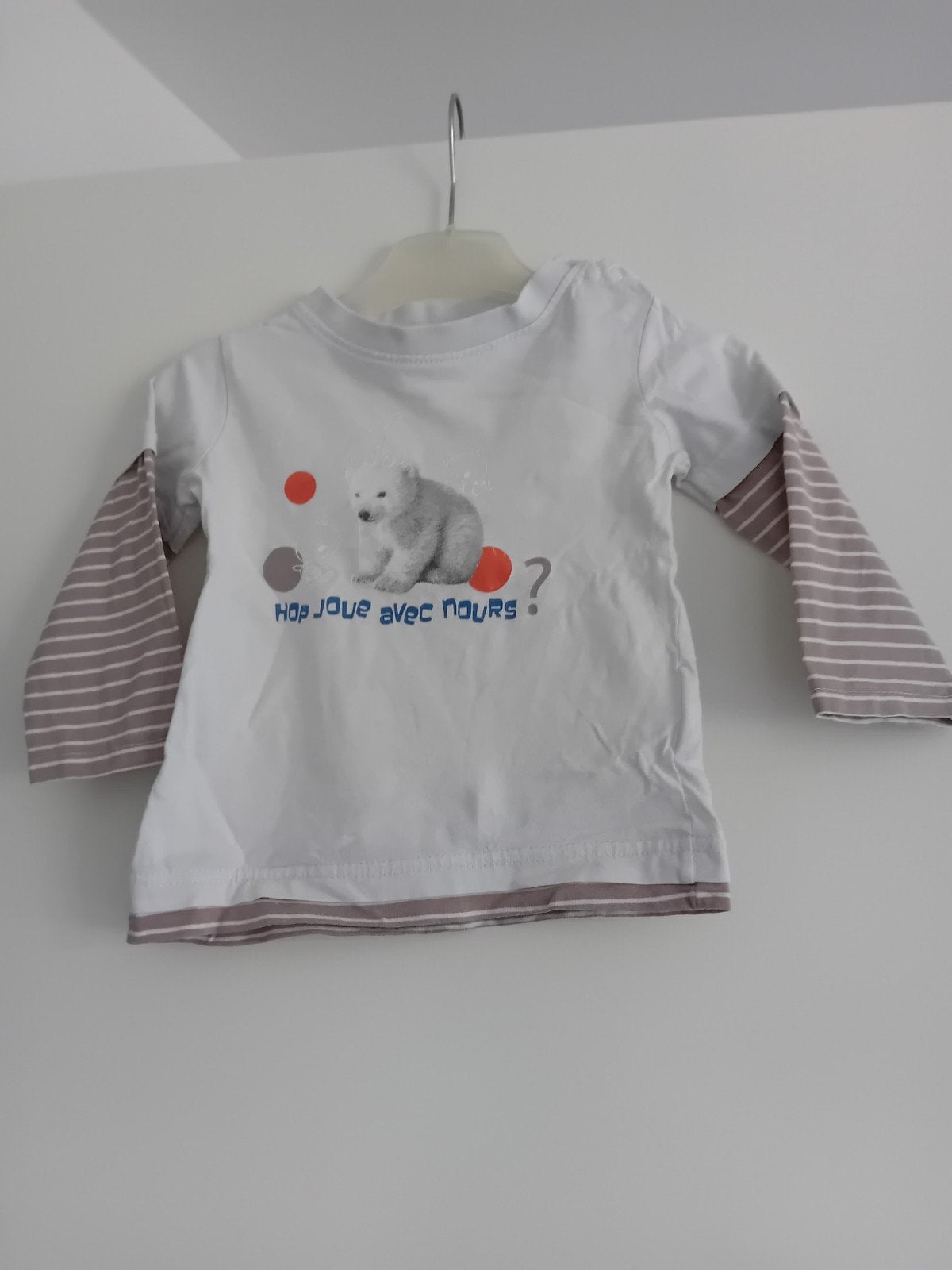 Longsleeve Tissaia met ijsbeer - Maat 86, Jongetje of Meisje, Tissaia, Ophalen of Verzenden, Zo goed als nieuw