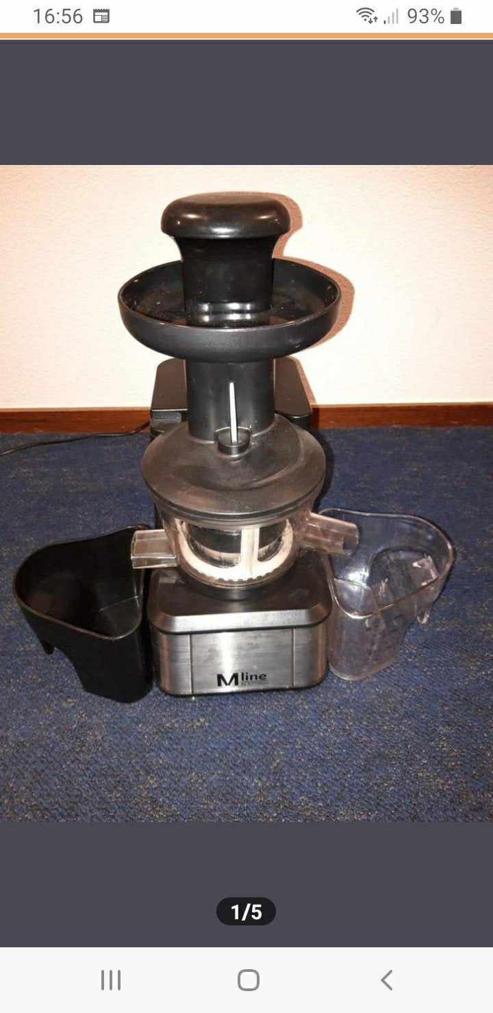M-line sapcentrifuge - Zo goed als nieuw, Ophalen of Verzenden, Zo goed als nieuw, Elektrisch, Sapcentrifuge