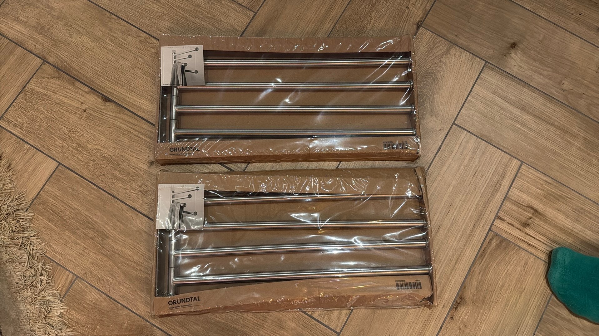 Ikea Grundtal handdoekrek, Ophalen of Verzenden, Zo goed als nieuw, Wit