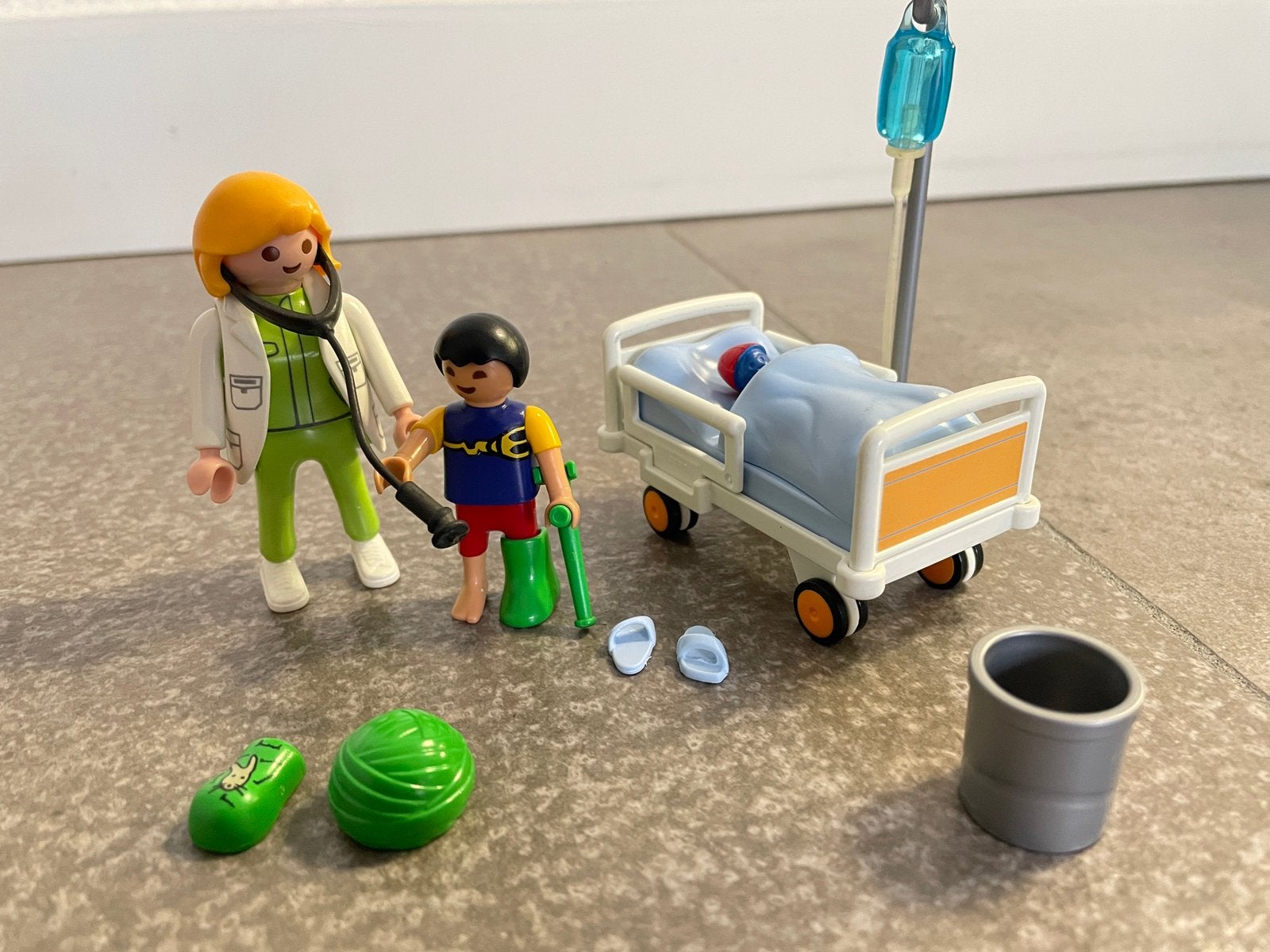 Playmobil 6661 - Ziekenhuiskamer Kind, pop en arts, Ophalen of Verzenden