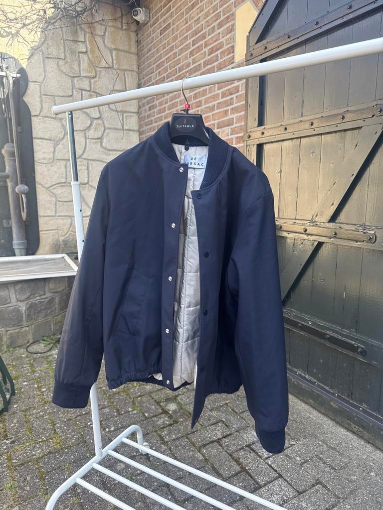 Du Fursac jas maat L, Ophalen of Verzenden, Gedragen, Maat 52/54 (L), Blauw