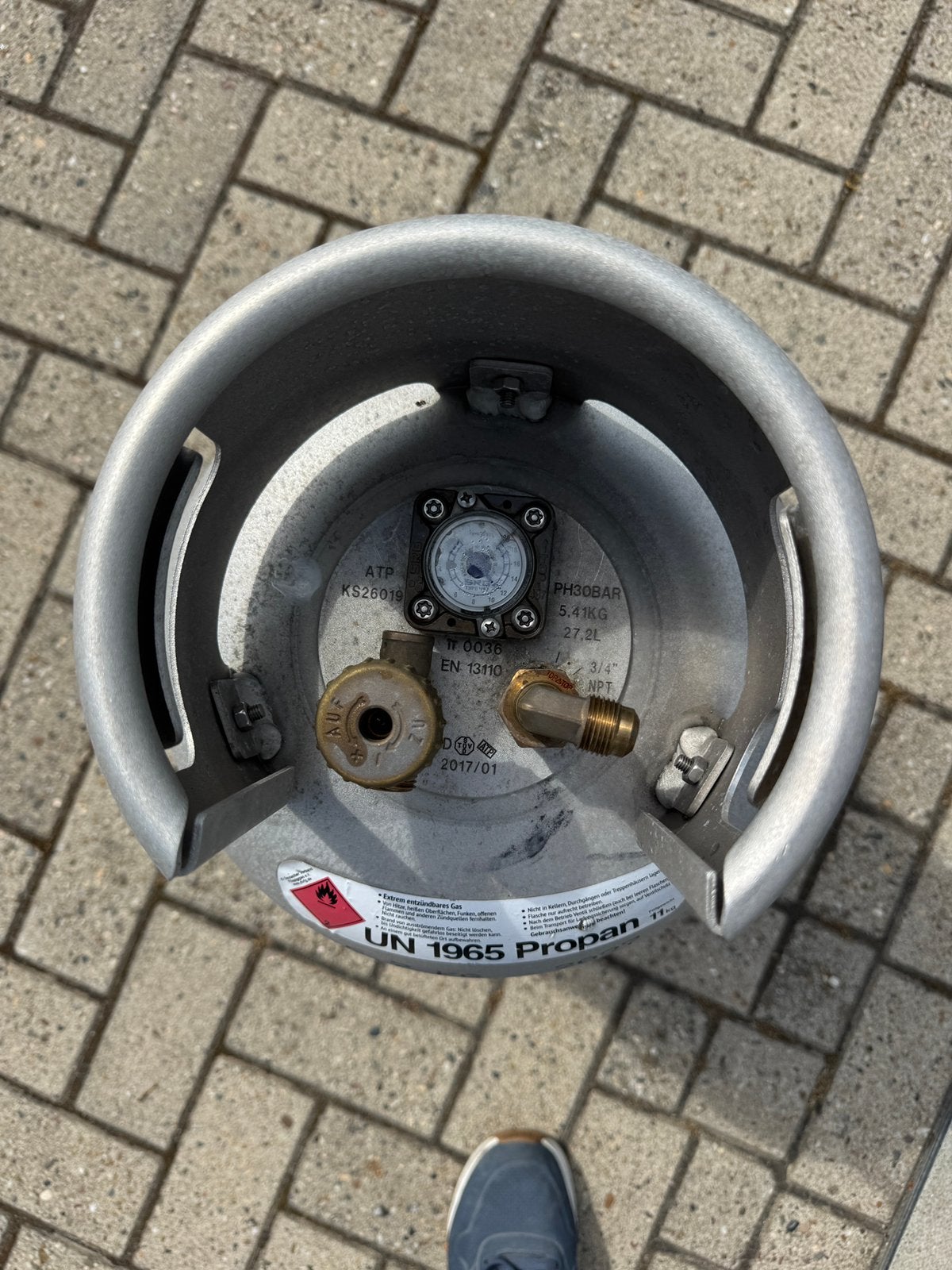 Lichtgewicht LPG fles met 80% afslag, Caravans en Kamperen, Kampeeraccessoires, Ophalen, Zo goed als nieuw