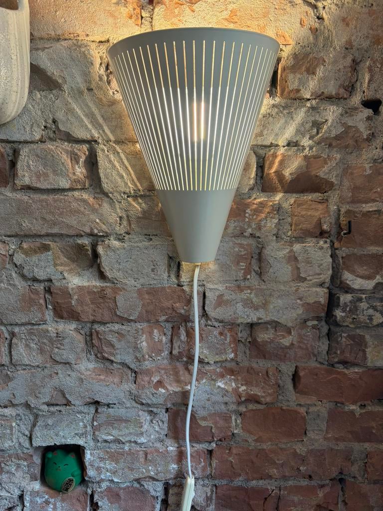 Vintage ikea Klyka wandlamp wit, Huis en Inrichting, Lampen | Wandlampen, Ophalen of Verzenden, Zo goed als nieuw, Metaal