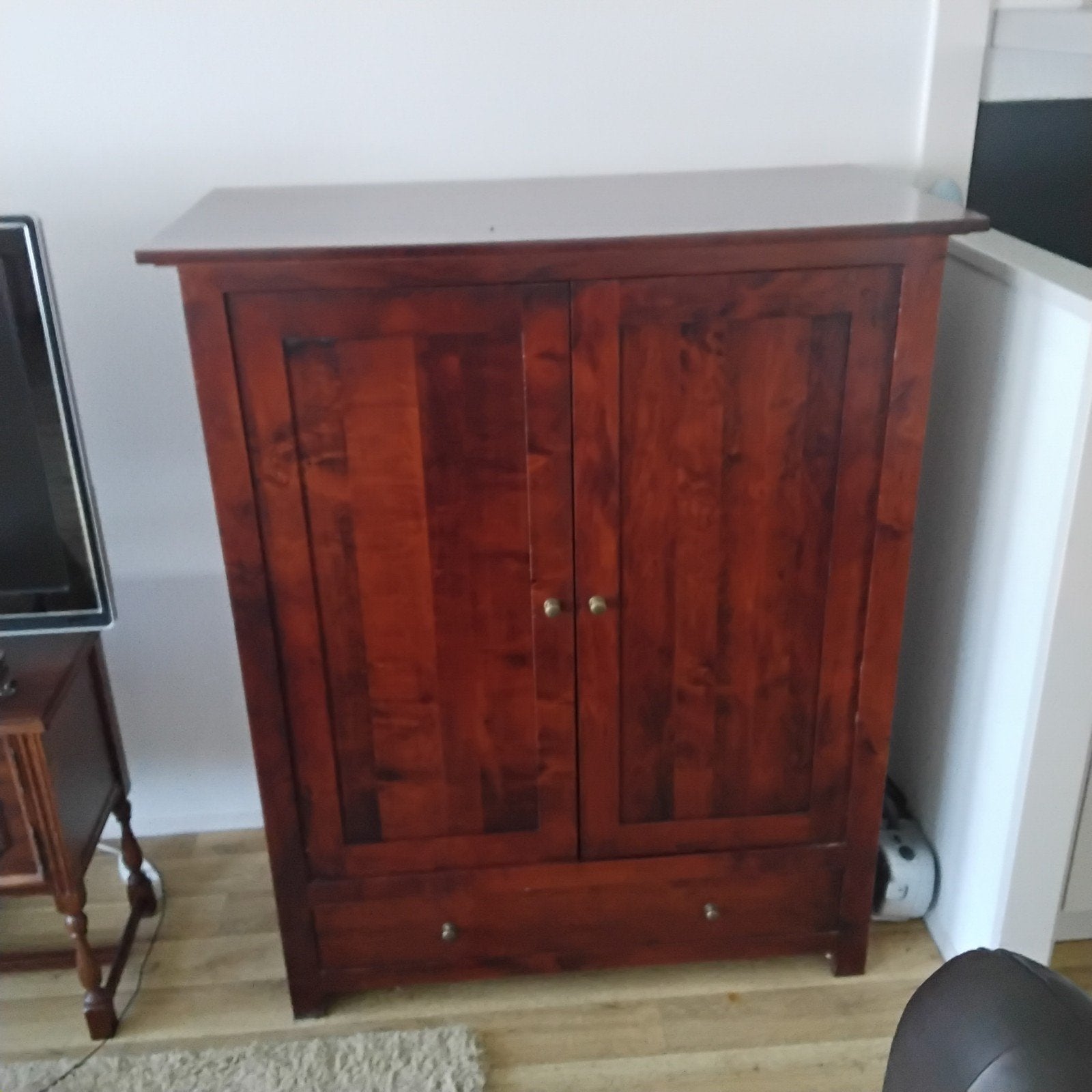 Mooi tv meubel / kast - 140x115x60 cm, Ophalen, Gebruikt, 100 tot 150 cm, 100 tot 150 cm