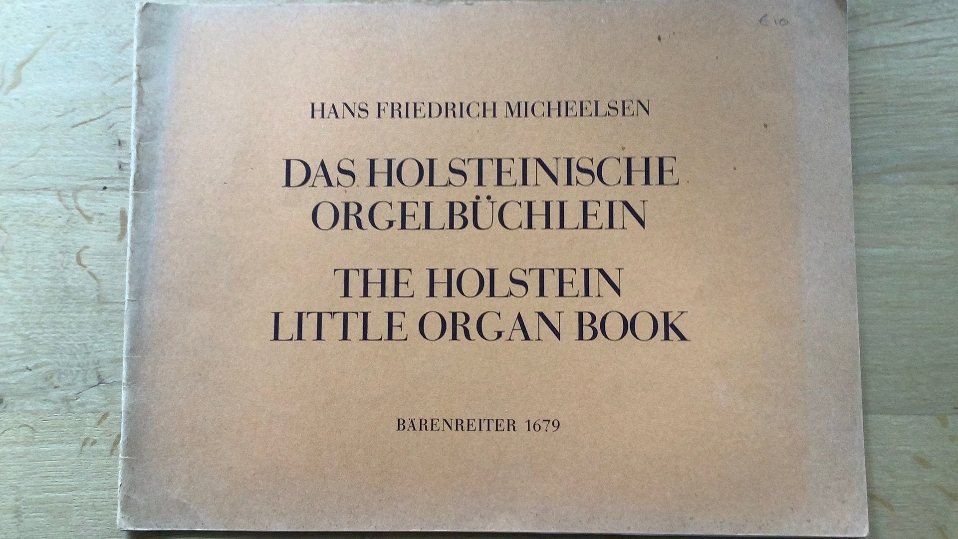 Hans Friedrich Micheelsen Das Holsteinische Orgelbüchlein, Muziek en Instrumenten, Bladmuziek, Orgel, Gebruikt, Klassiek, Ophalen of Verzenden