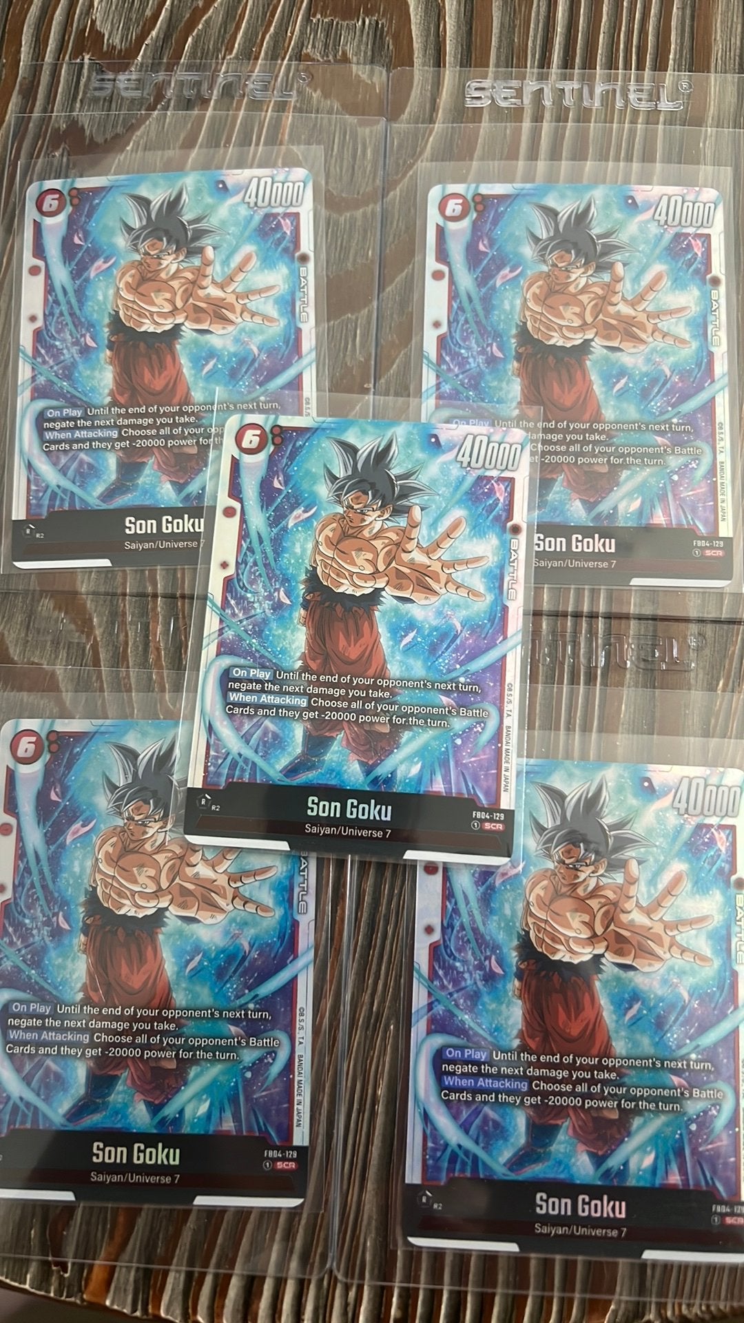Dragon ball fb04-129 son goku SCR, Ophalen of Verzenden, Zo goed als nieuw